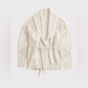Abercrombie&Fitch Textural Stitch Belted Cardigan